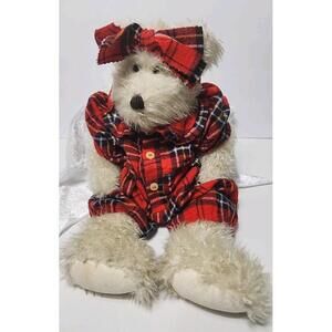 The Boyds Collection LTD Teddy Bear in Red Checked Outfit